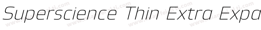 Superscience Thin Extra Expanded字体转换